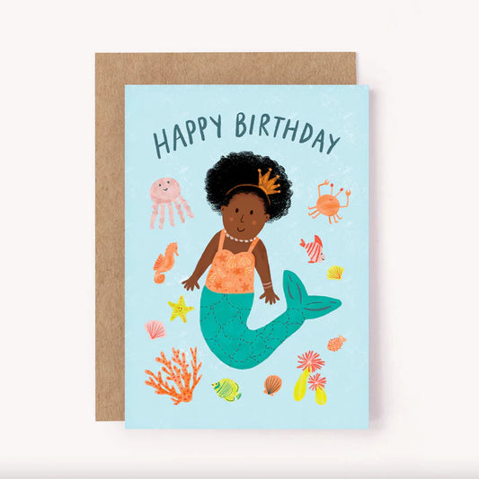 Mermaid - Birthday Card