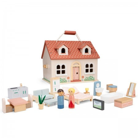 Mini Folding Doll House (with furniture)