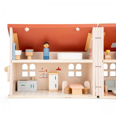 Mini Folding Doll House (with furniture)