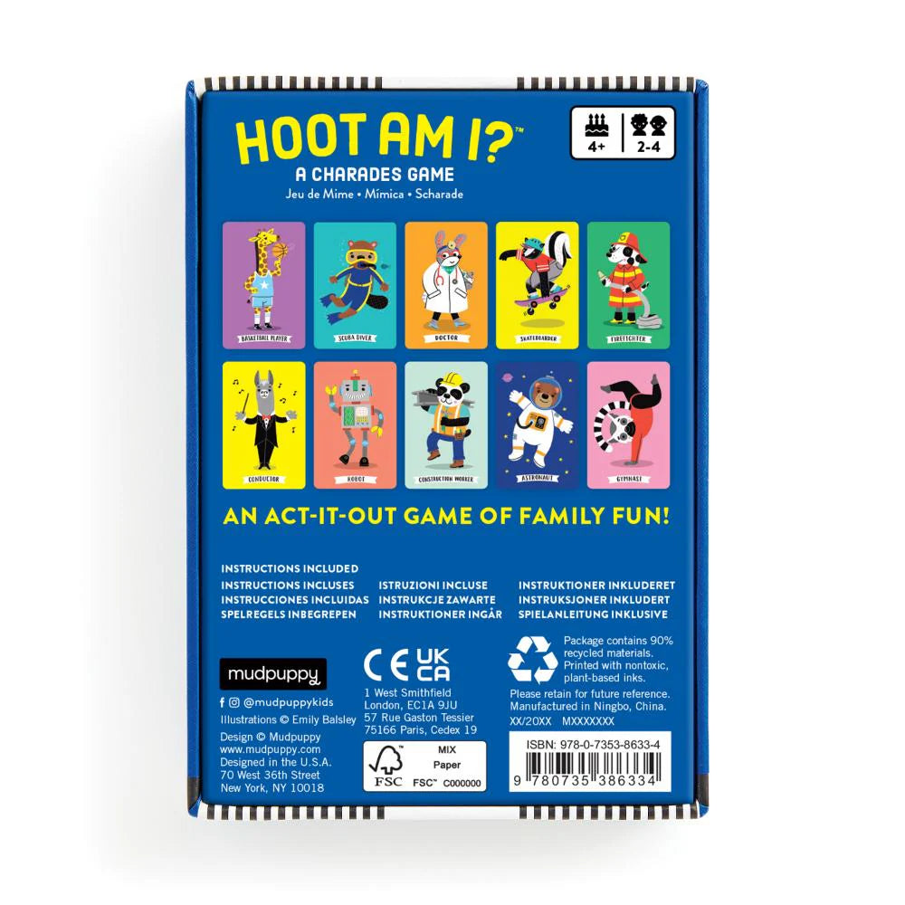 Charades Card Game - Hoot Am I