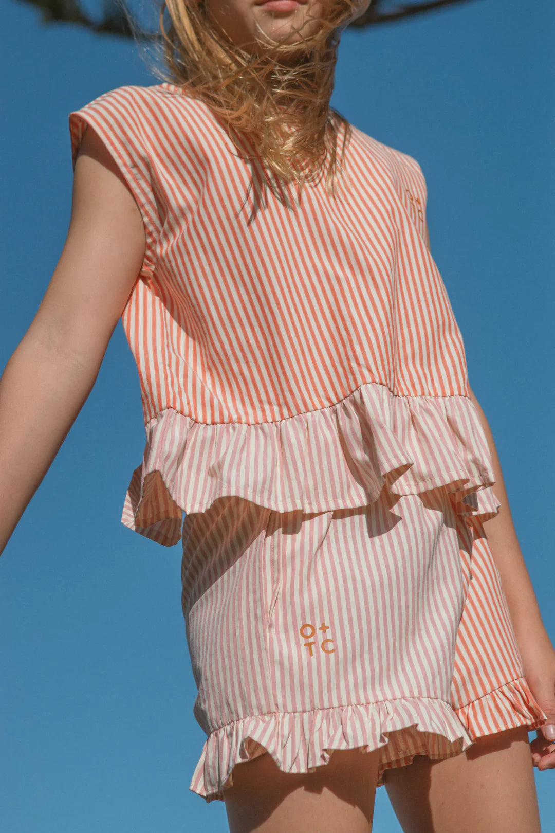 Hoya Stripe Carla Frill Shorts