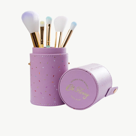 5-Piece Rainbow Makeup Brush Set