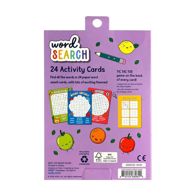 Ooly Activity Cards - Word Search