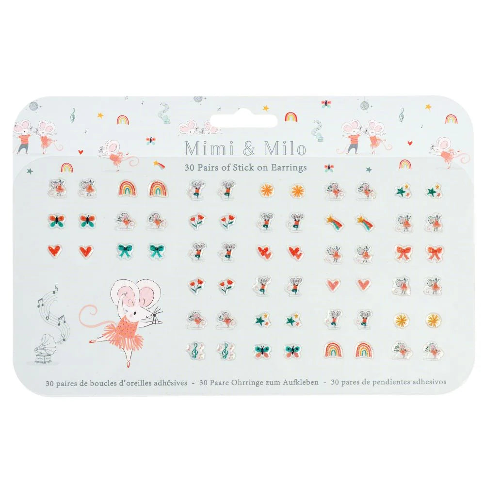 Stick on Earrings - Mimi and Milo