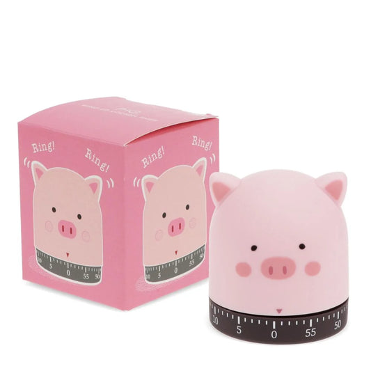 Wind-up Kitchen Timer - Pig
