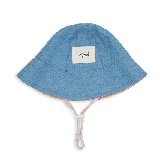 Rainbow Plaid Sun Hat