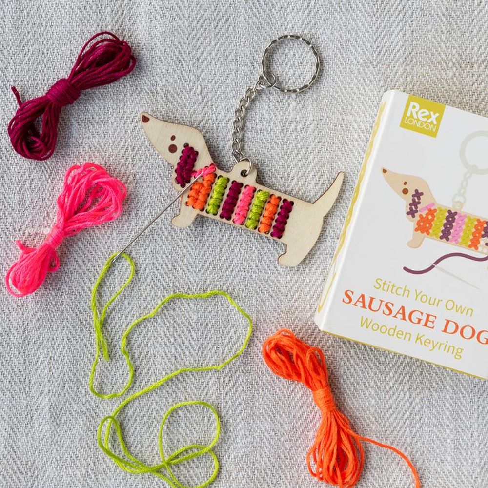 Stitch Your Own Keyring - Sausage Dog