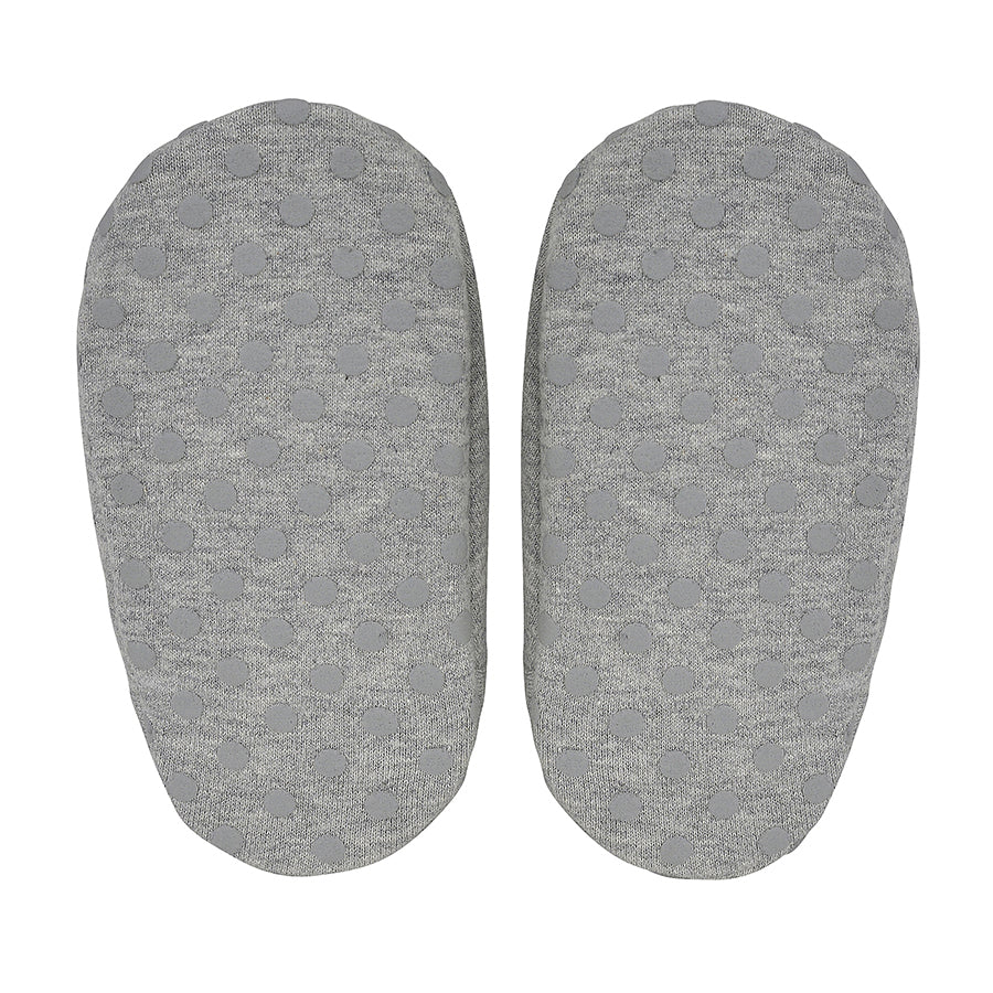Fleecy Winter Booties - Grey Marle