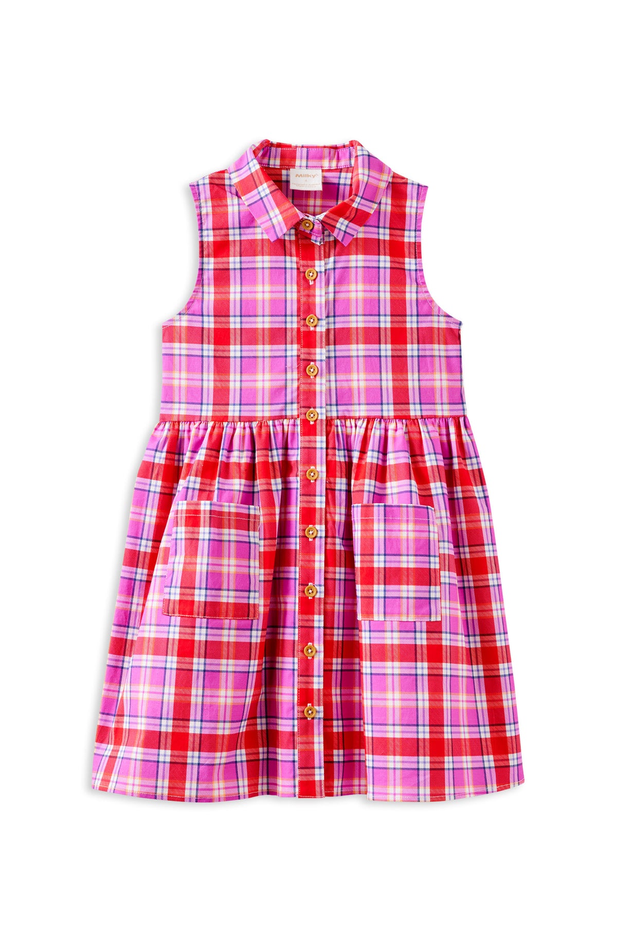 Sunset Plaid Dress