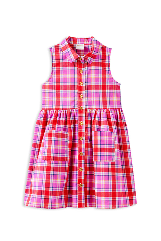 Sunset Plaid Dress