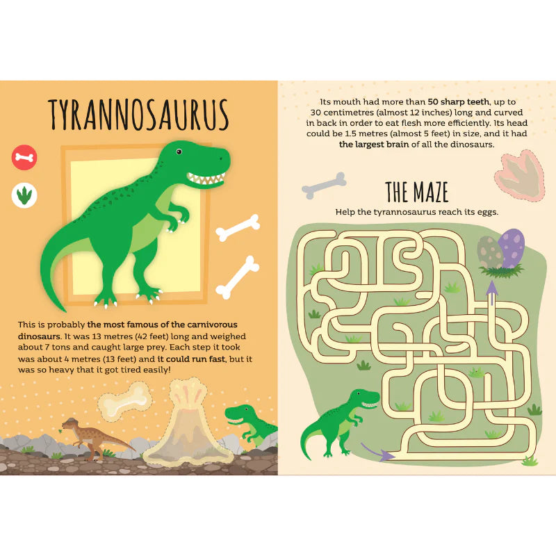 Stickers and Activities Book - Dinosaurs