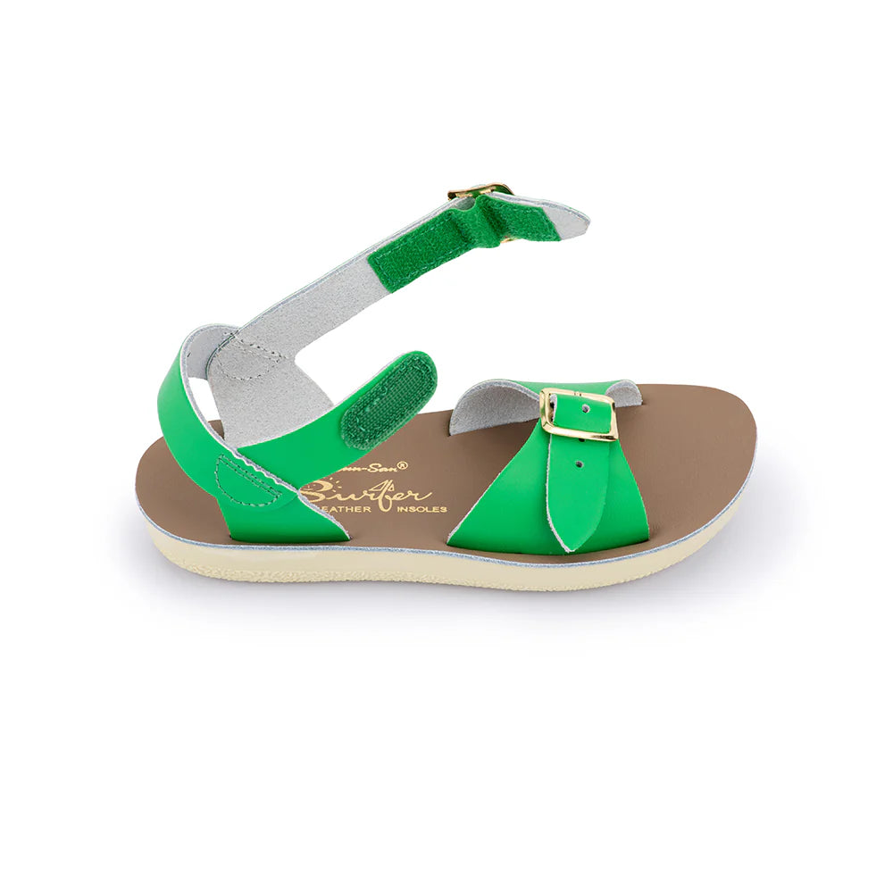 Kelly Green Hook & Loop Sun-Surfer Sandal
