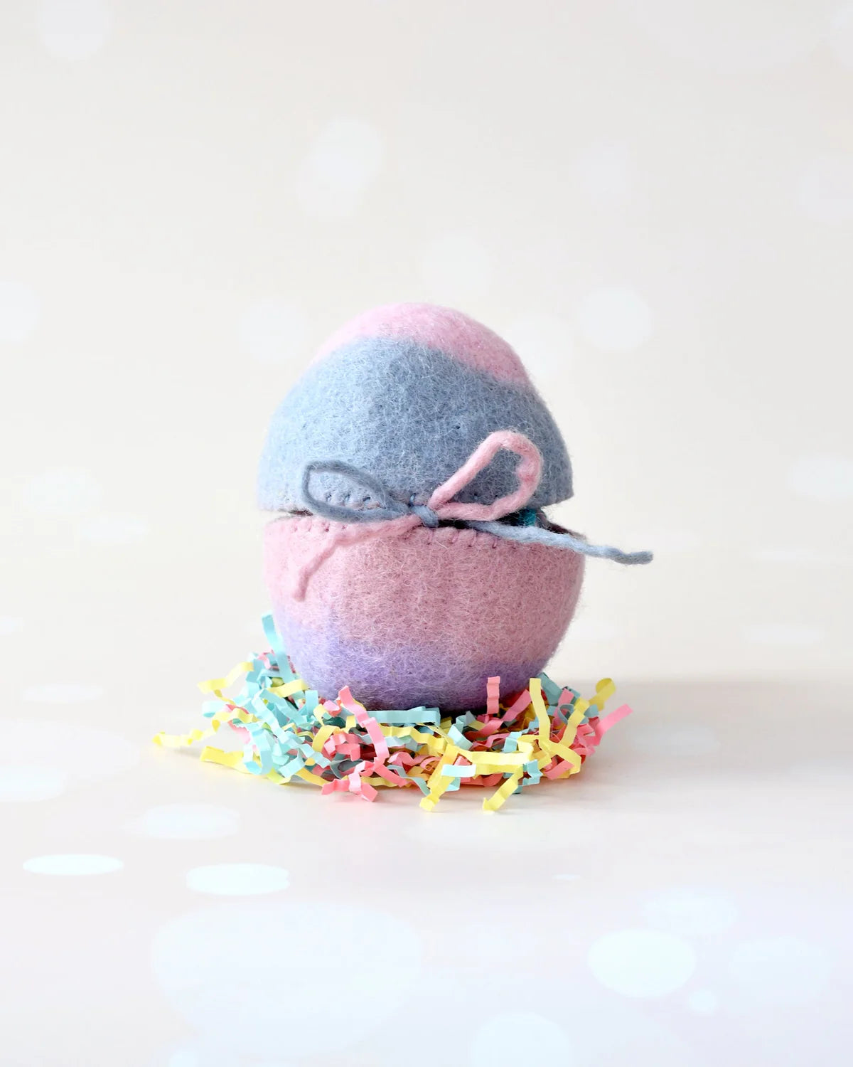Felt Surprise Egg with Unicorn Inside
