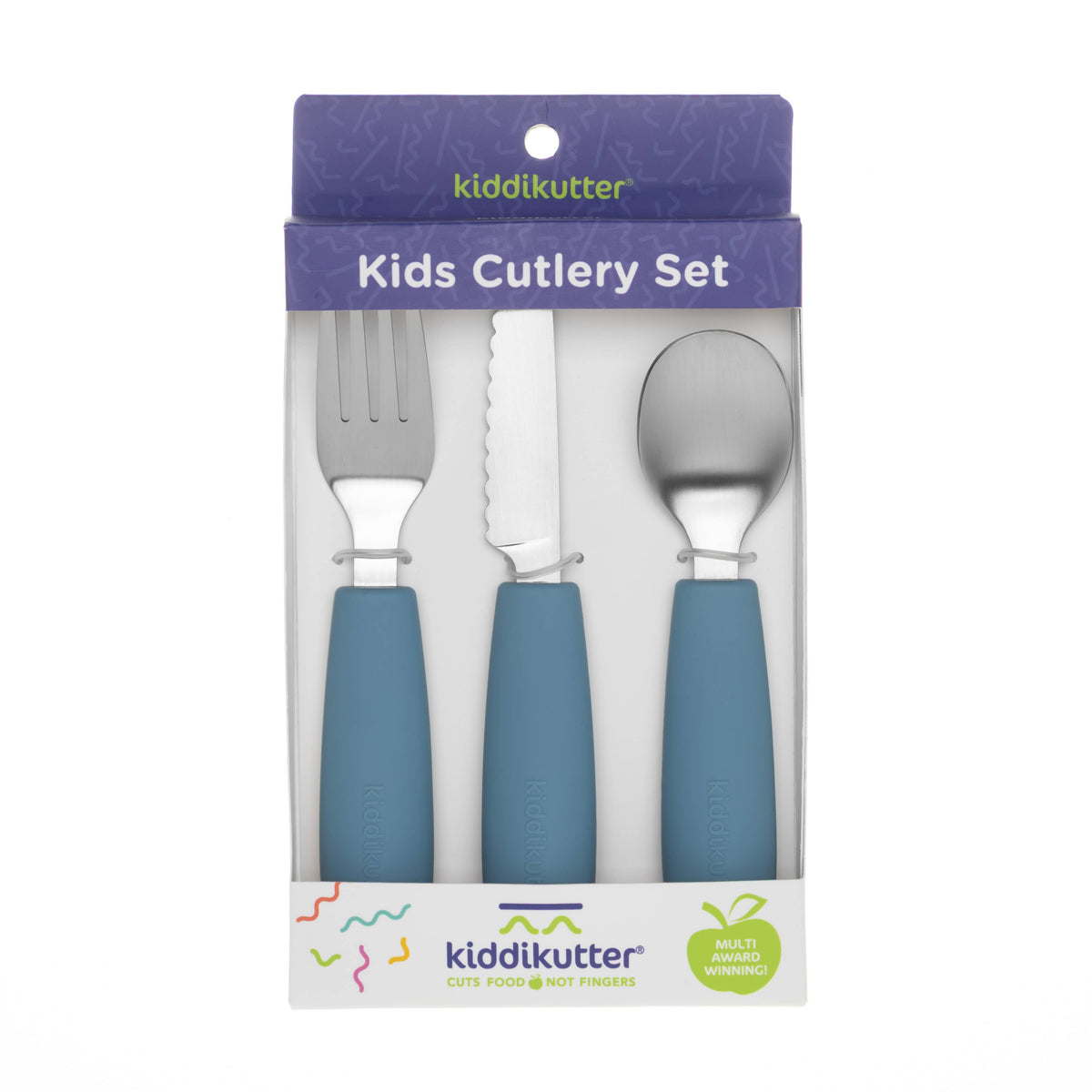 KiddiKutter Cutlery Set Sky Blue