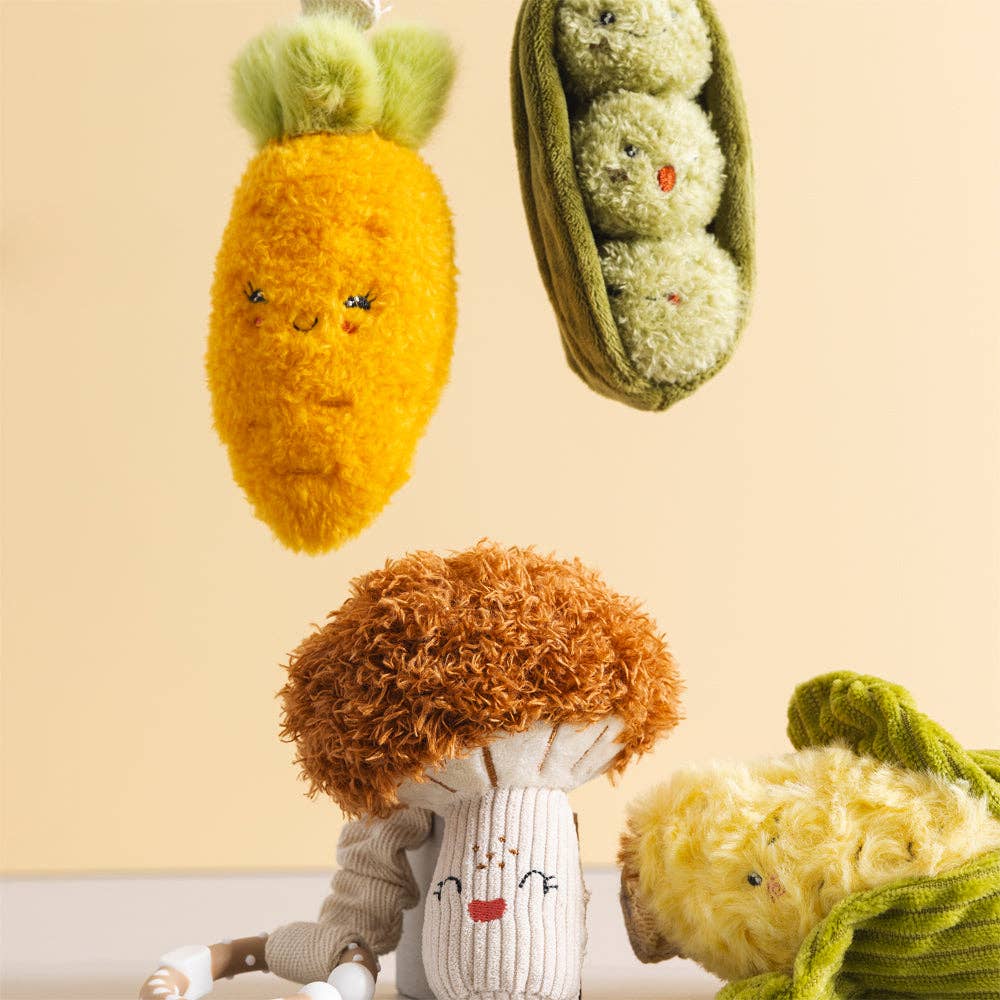 2 Pack Mini Market Brunch Stroller Toys - Carrot & Green Peas