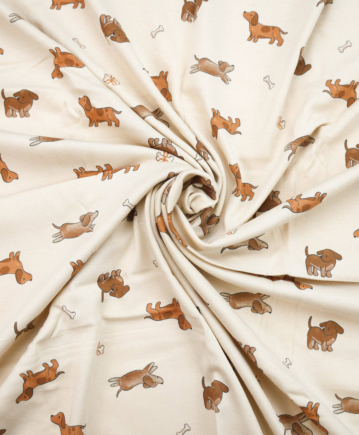 Organic Cotton Cot Sheet - Dachshund Dog