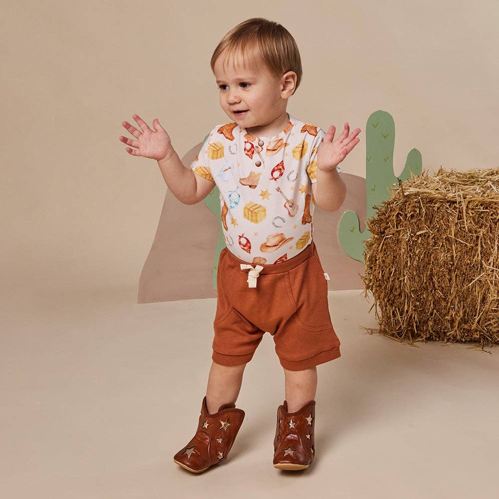 Cowboys Short Sleeve Organic Bodysuit