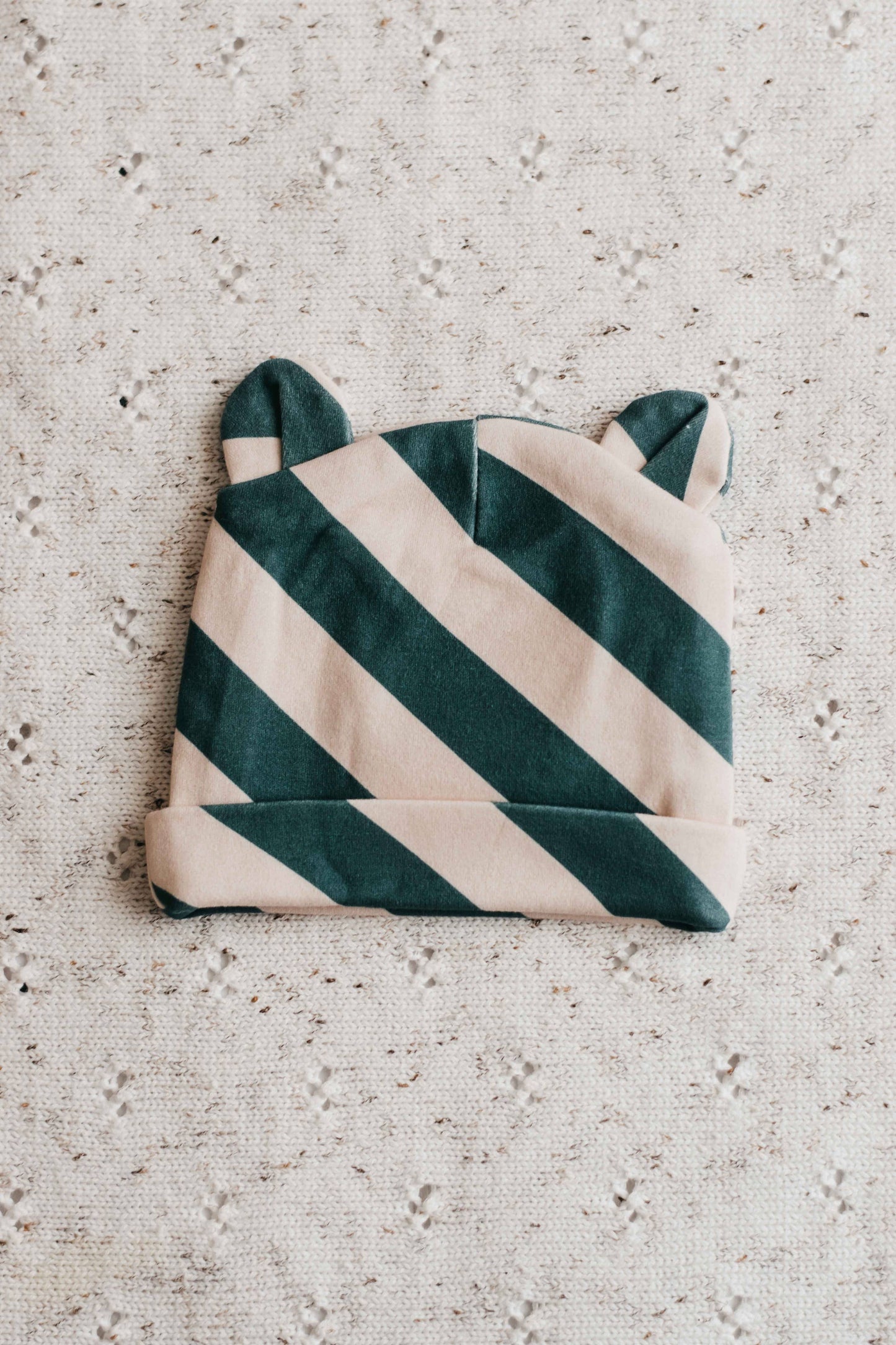 Newborn Beanie - Forest Stripe