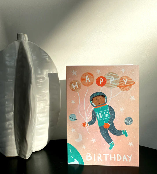 Space Astronaut Birthday Card