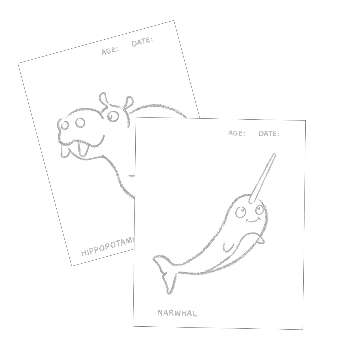 Honeysticks Toddler's First Colouring Book - Endangered Animals Adventure