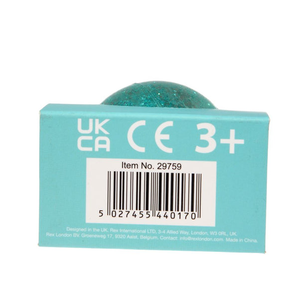 Blue Owl Glitter Bouncy Ball