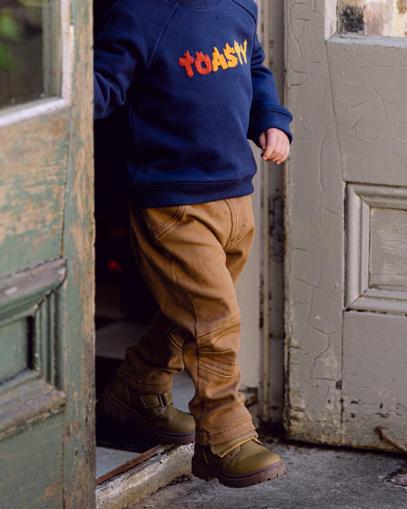 Boys Tan Twill Pants