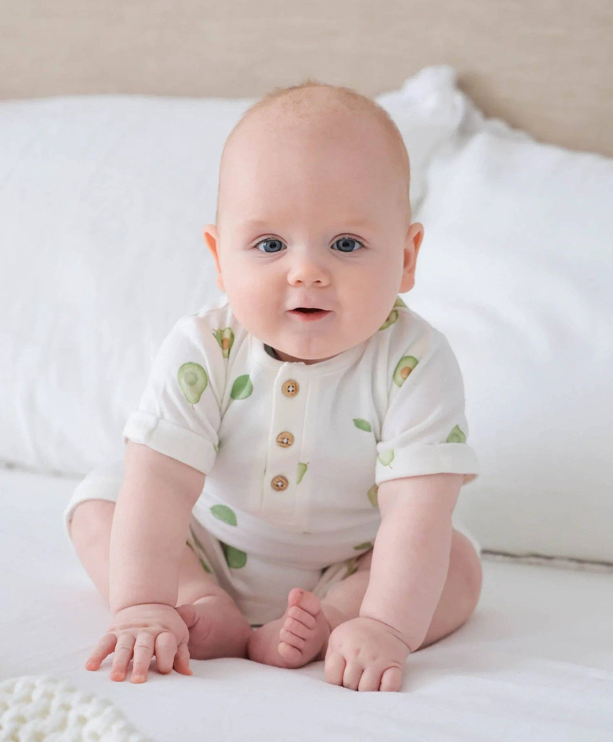 Organic Cotton Romper - Avocados