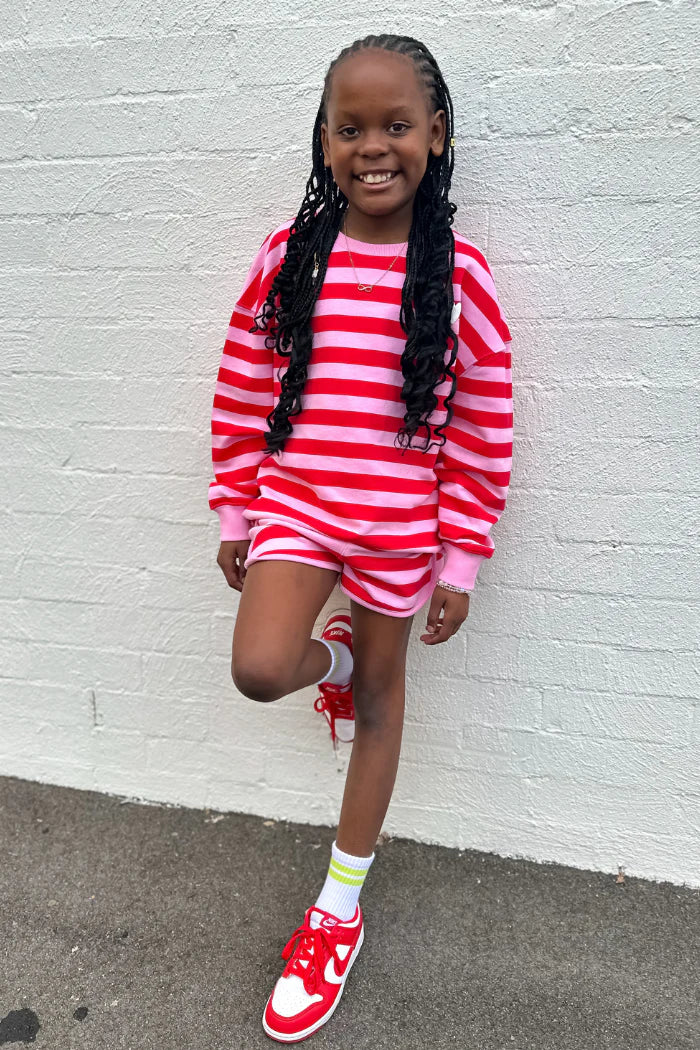 Cherry Stripe Shorts