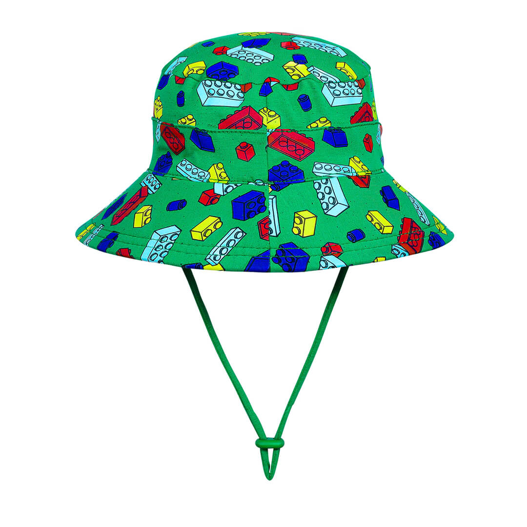 Classic Bucket Sun Hat - Blocks