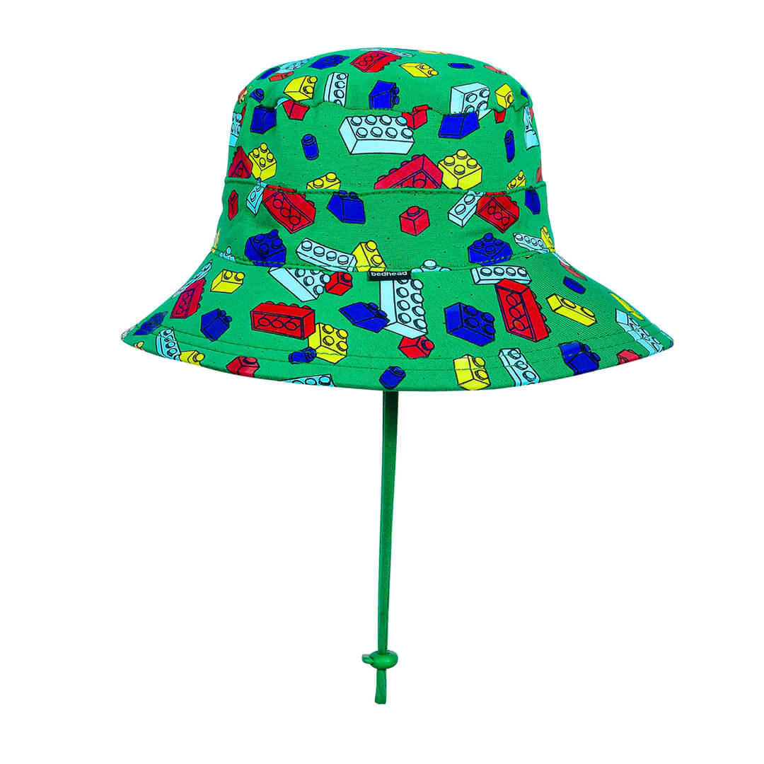 Classic Bucket Sun Hat - Blocks