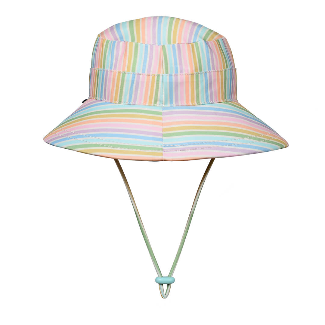Kids Classic Swim Bucket Beach Hat - Rainbow Stripe