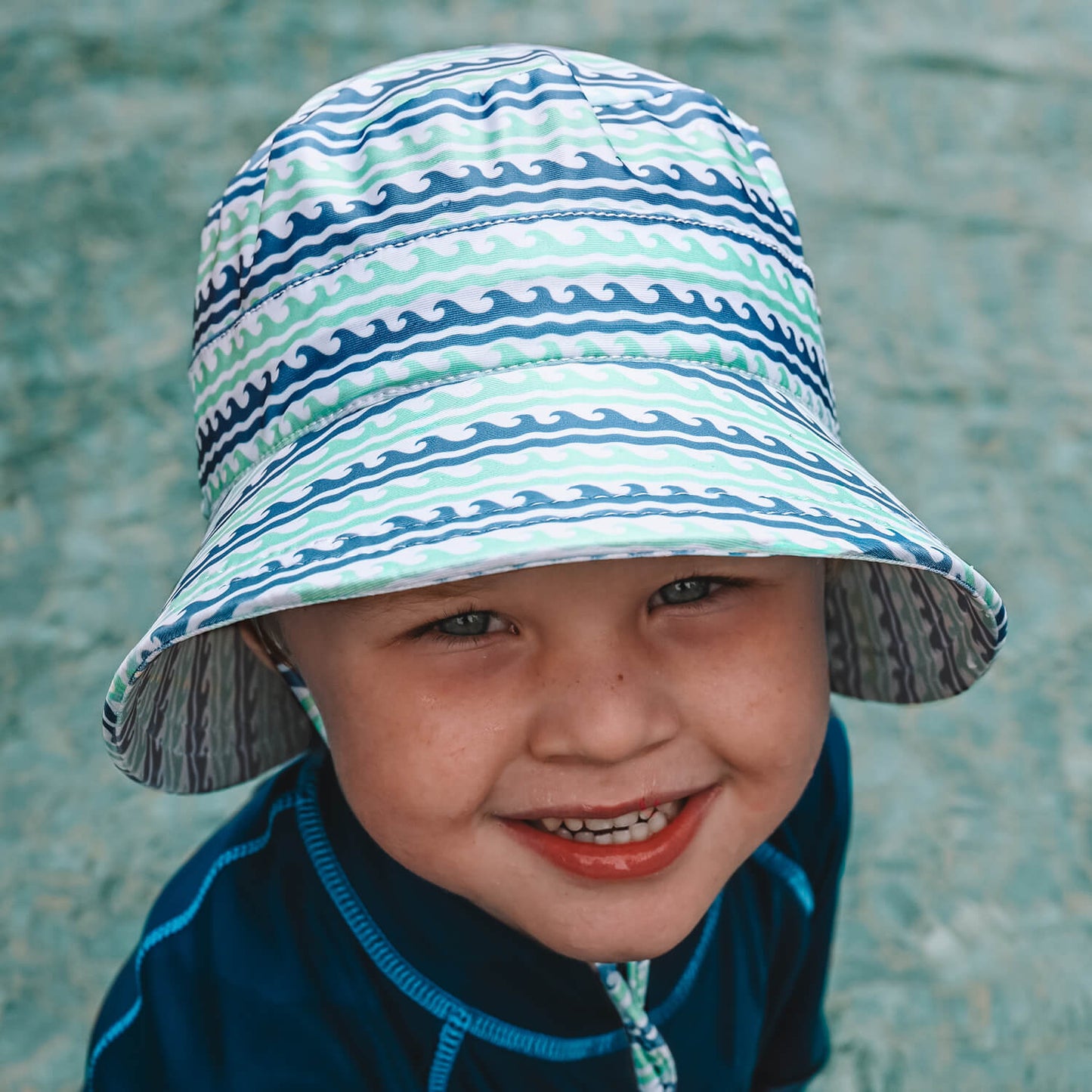 Classic Swim Bucket Beach Hat - Riptide