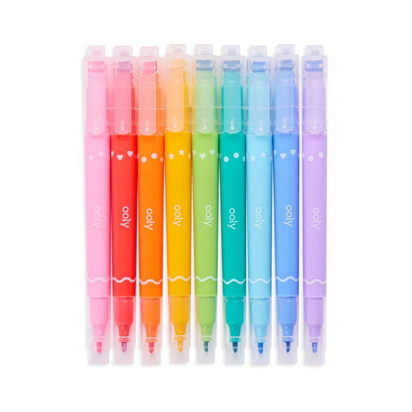 Ooly Double Ended Markers – Confetti Stamp