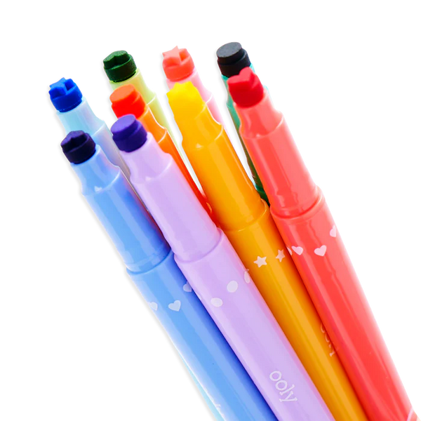 Ooly Double Ended Markers – Confetti Stamp