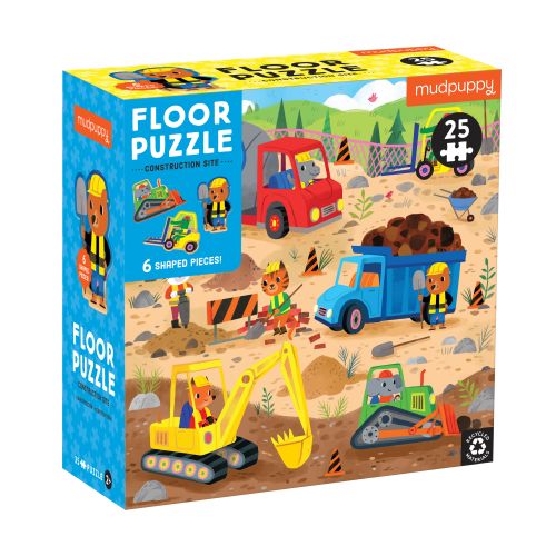 Construction Site Floor Puzzle 25 Piece