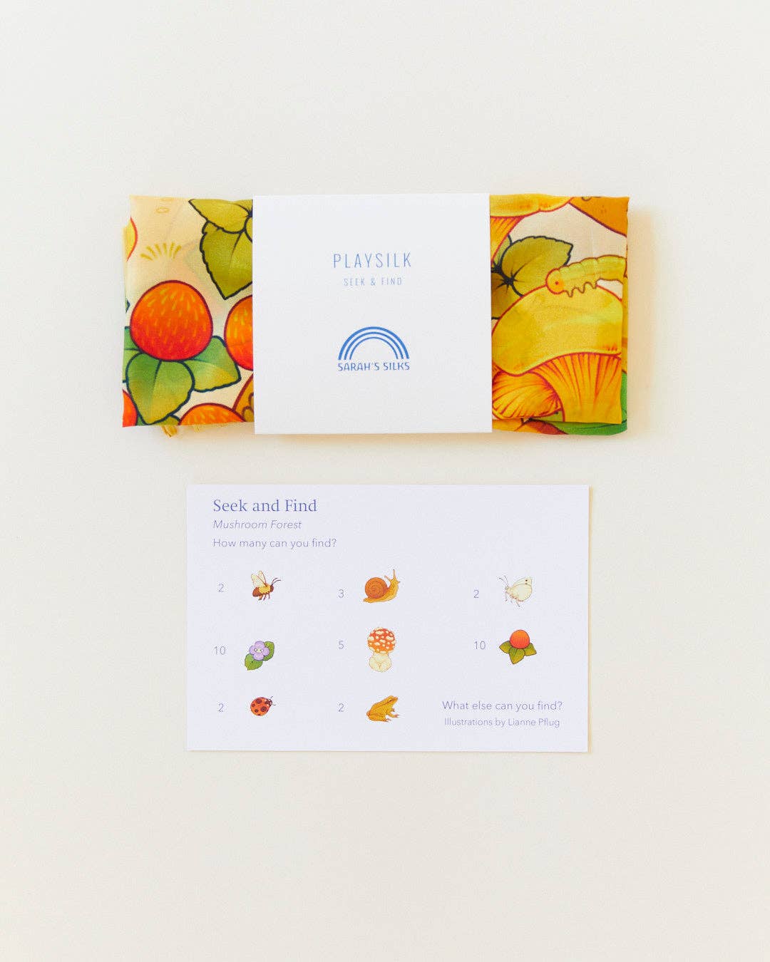 Mushroom Seek and Find Playsilk