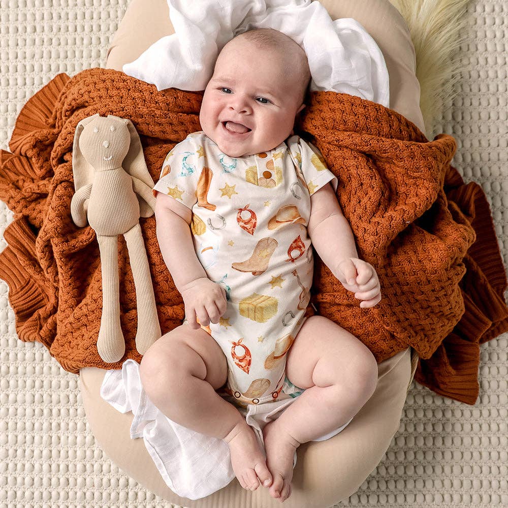 Cowboys Short Sleeve Organic Bodysuit
