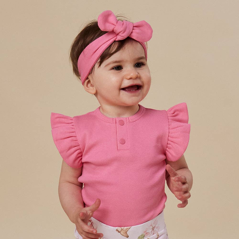 Candy Ribbed Organic Topknot