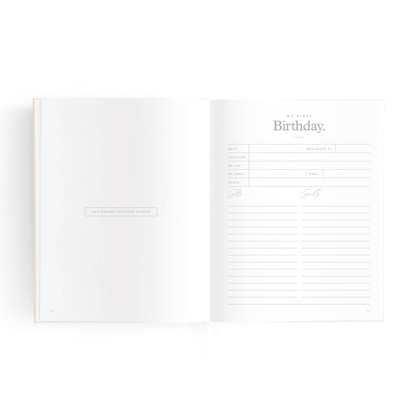 Mini Baby Book - Oatmeal