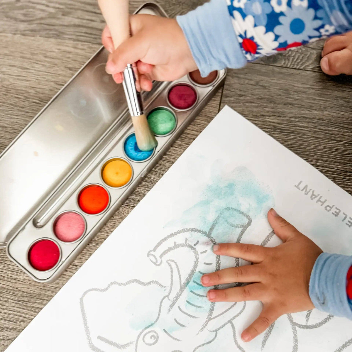 Honeysticks Toddler's First Colouring Book - Endangered Animals Adventure