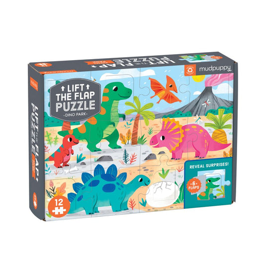Dinosaur Lift the Flap 12 Piece Puzzle