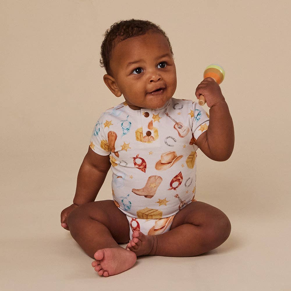 Cowboys Short Sleeve Organic Bodysuit