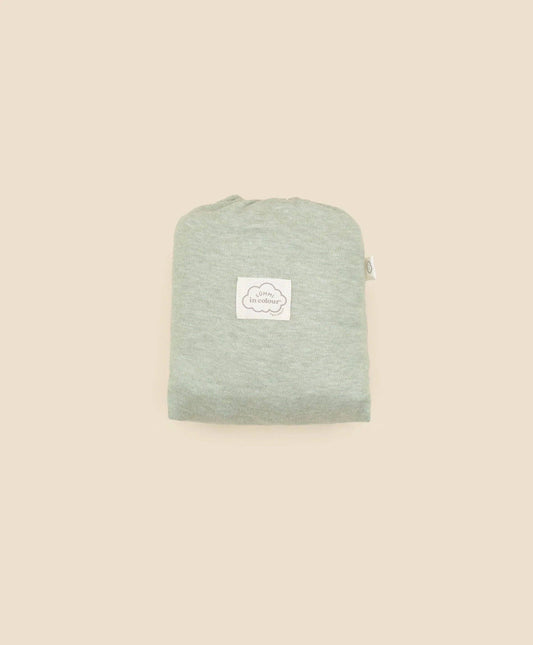 Organic Cotton Bassinet Sheet - Sage Green