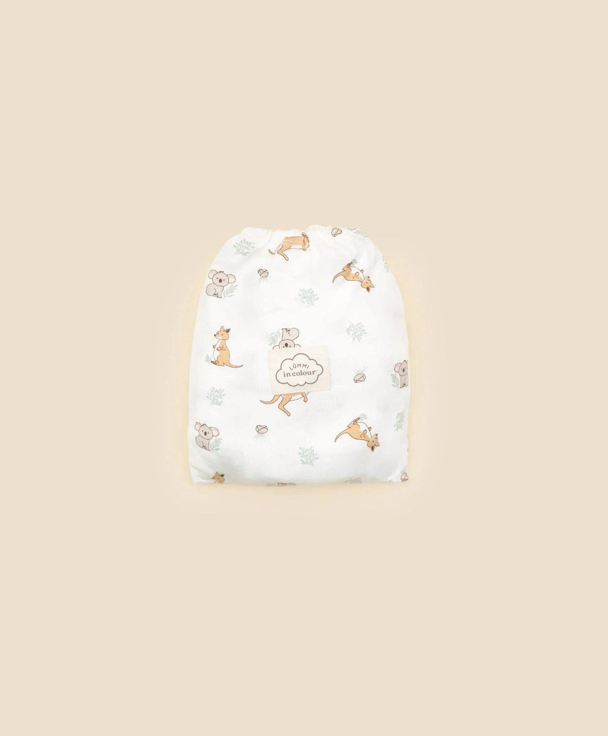 Bamboo Bassinet Sheet - Kangaroo & Koala