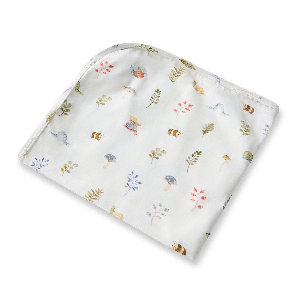 Garden Friends Organic Jersey Wrap & Beanie Set