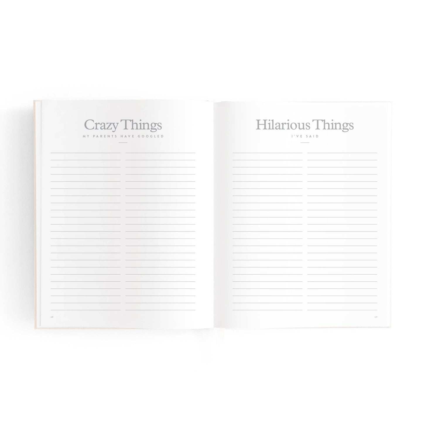 Mini Baby Book - Oatmeal