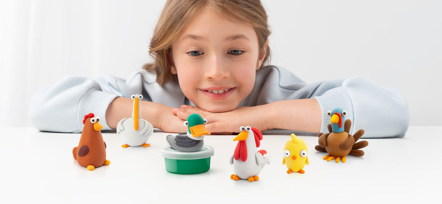 Hey Clay Farm Birds - 15 Can Set