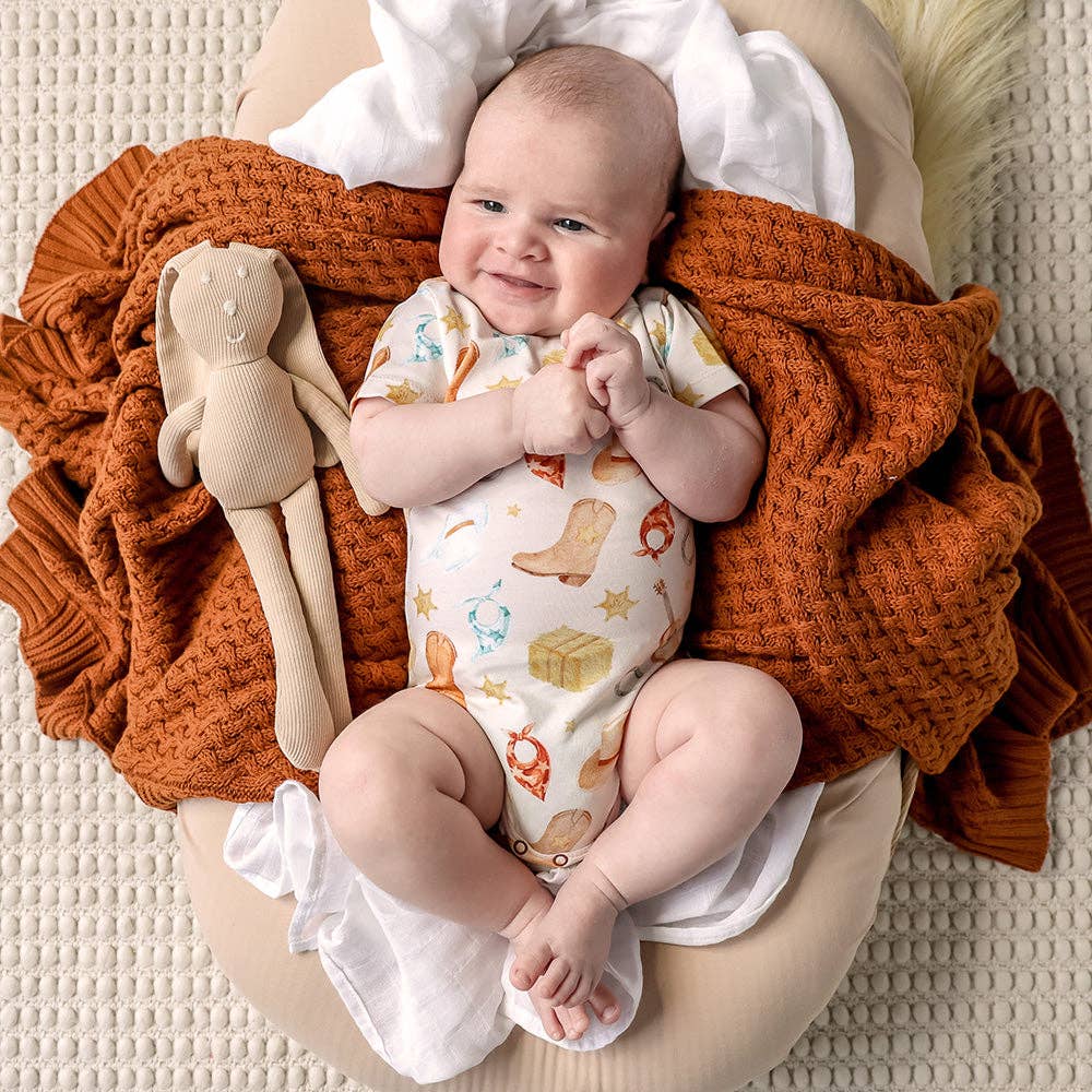 Cowboys Short Sleeve Organic Bodysuit
