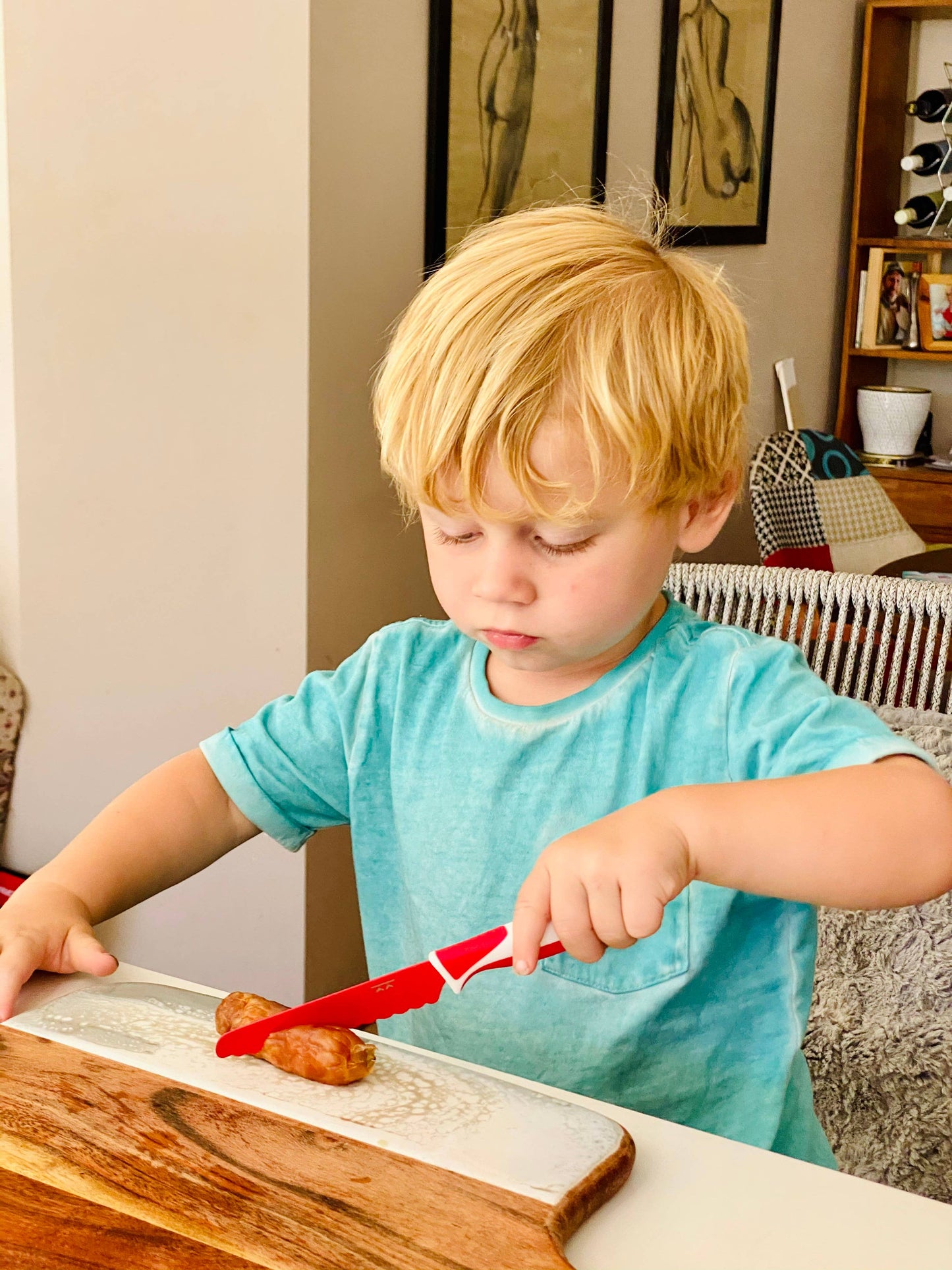 Red KiddiKutter Child Safe Knife