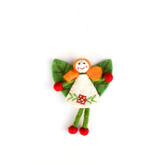 Felt Leaf Fairy - Yellow Hair